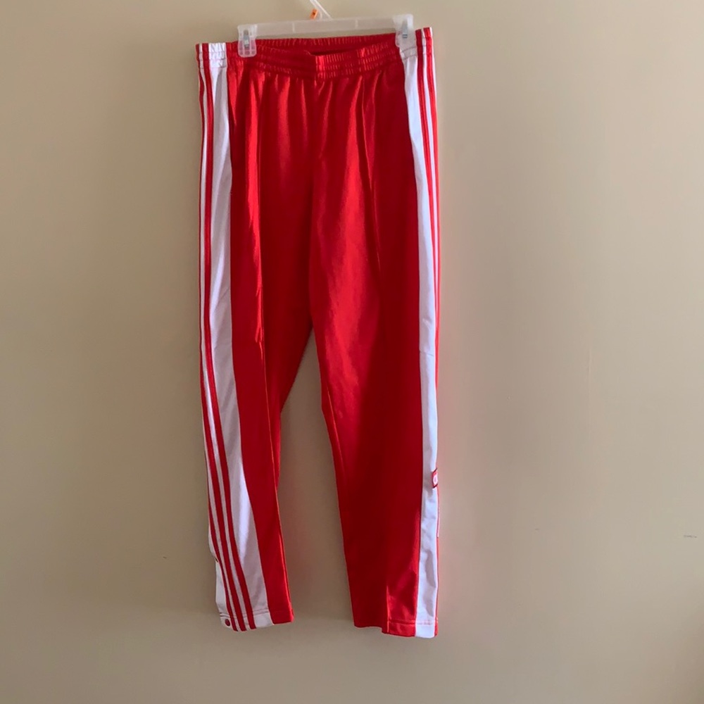 Adidas Tear-away Pants in Red